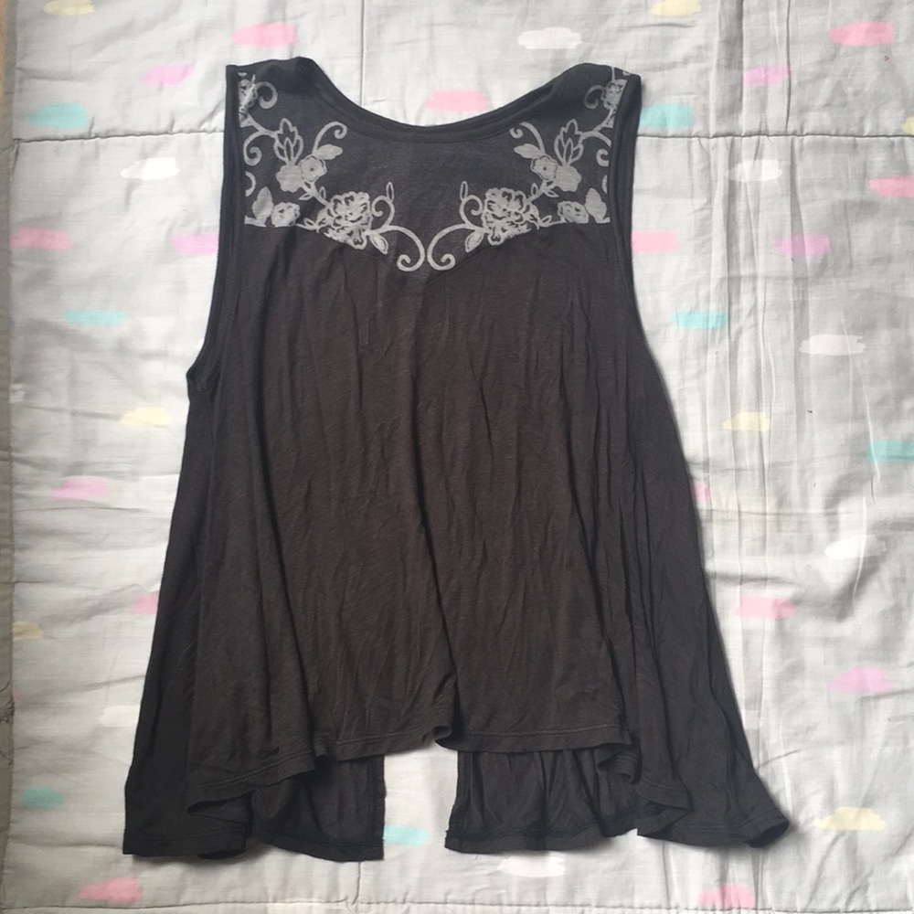 Urban Outfitters black high-neck tank top